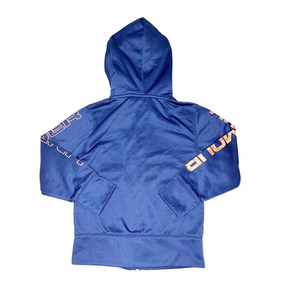 Under Armour Zip Up Hooded Sweatshirt Size 4 - Picture 6 of 7